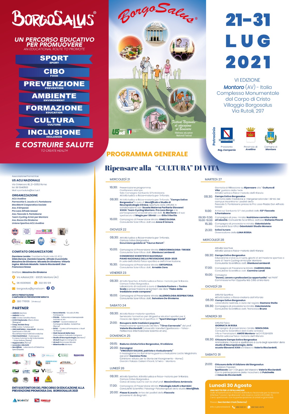 Borgo Salus – Villaggio itinerante di educazione permanente alla salute e al benessere